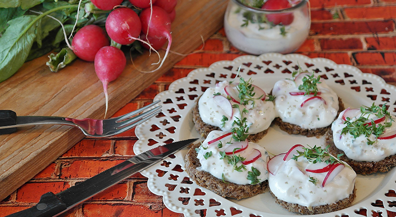 Radieske-Bruschetta mit dem Jemüse Kladderadatsch