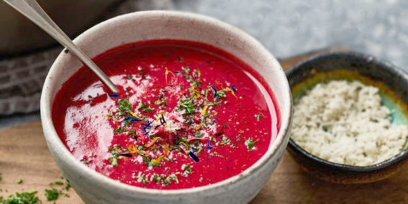 Bunte Rote Bete Suppe